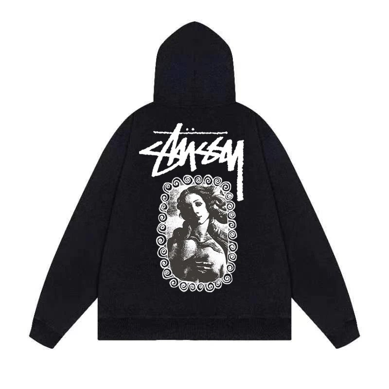 Stussy Drip Logo Hoodie White - 6