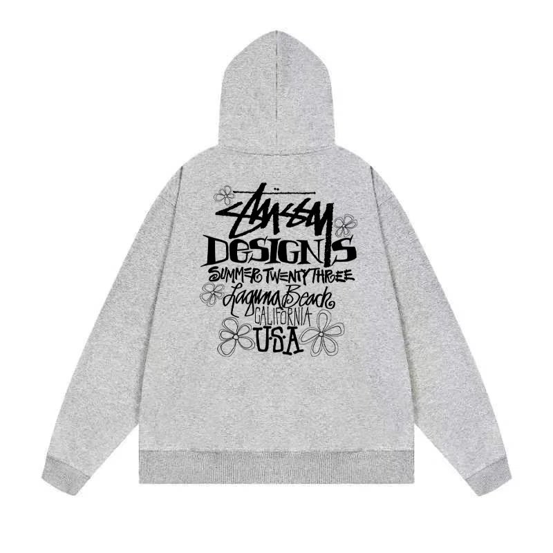 Stussy Drip Logo Hoodie White - 17