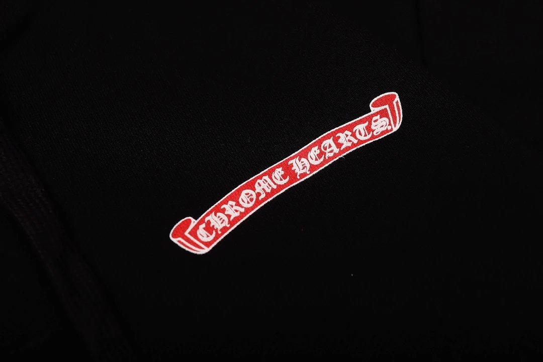 Chrome Hearts All-Over Print Black Hoodie - 7