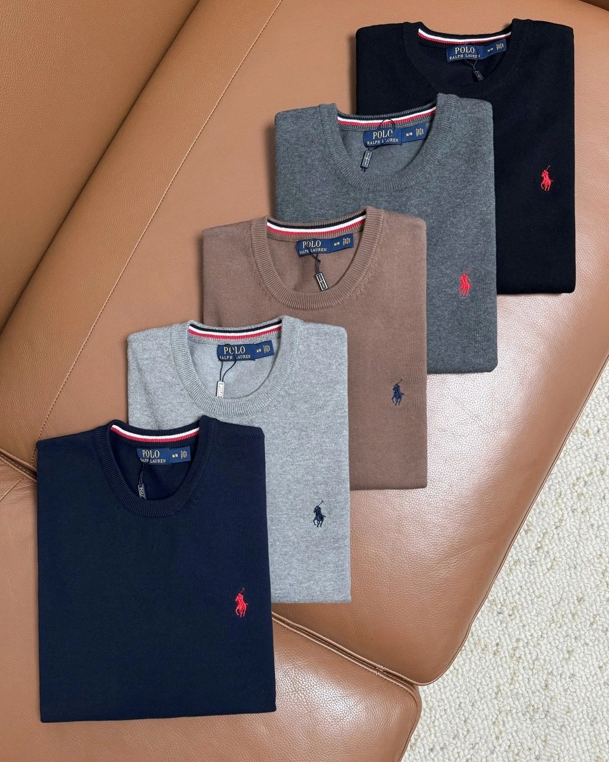 Moncler Logo Embroidered Crewneck Sweater Gray - 4