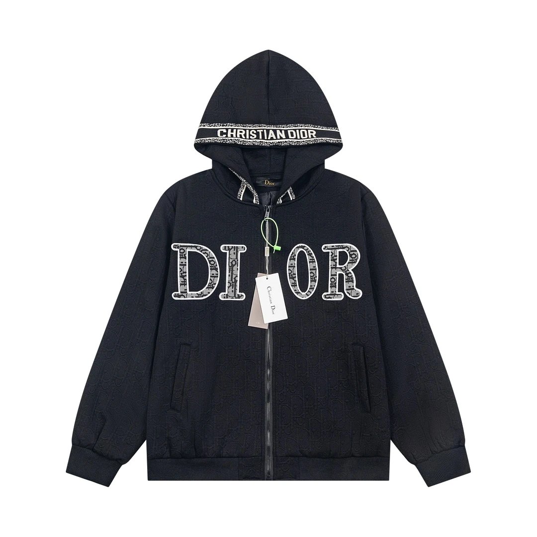 Dior Flower Logo Hoodie Navy - 27