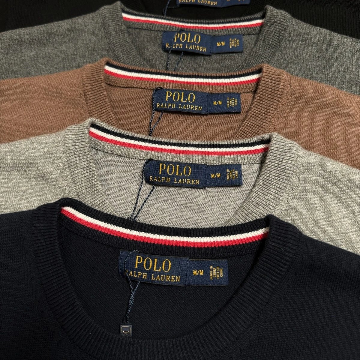 Moncler Logo Embroidered Crewneck Sweater Gray - 5