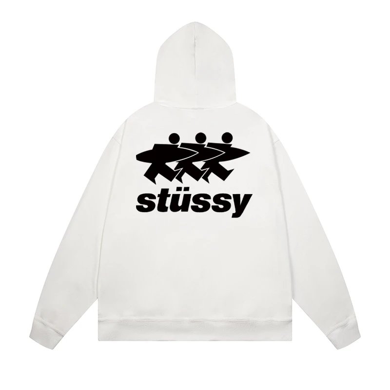 Stussy Drip Logo Hoodie White - 15