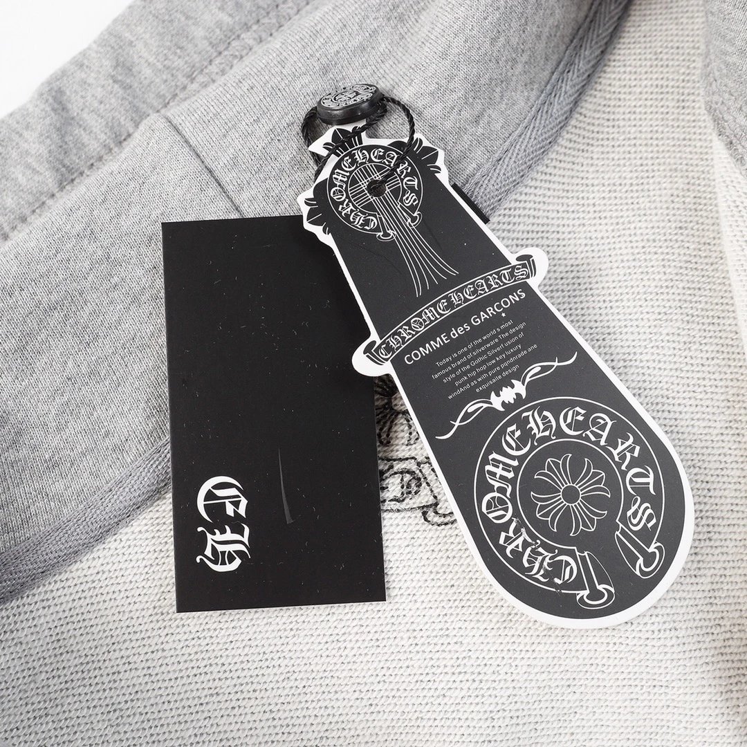 Chrome Hearts Logo Zip-Up Hoodie White - 7