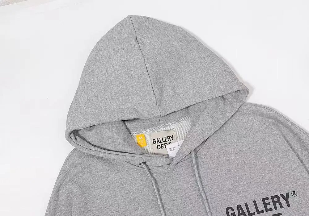 Gallery Dept. Bold Logo Hoodie Gray - 5