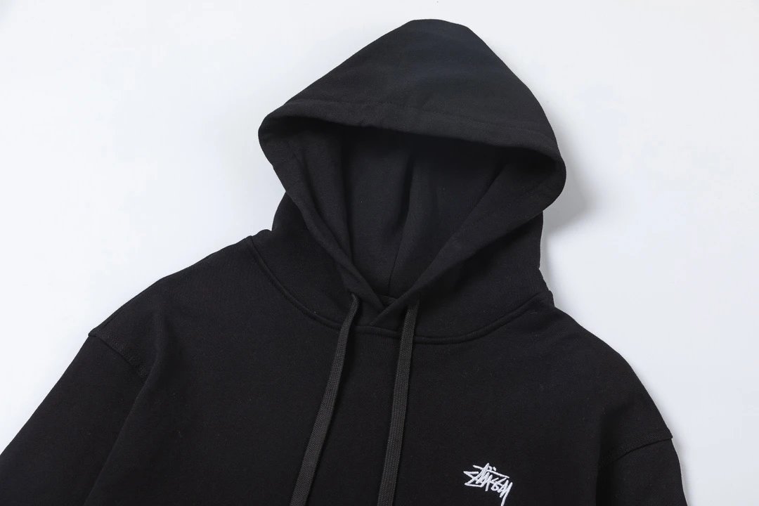 Stussy Classic Logo Hoodie Gray - 4