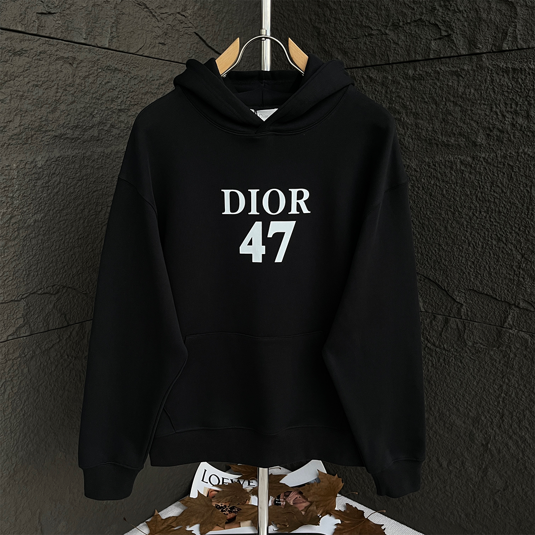 Dior Flower Logo Hoodie Navy - 23