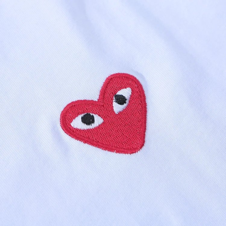 Comme des Garçons Play Heart Logo White T-Shirt - 11