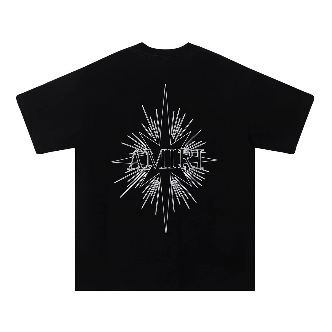 Amiri Starburst Logo Black T-Shirt - 20