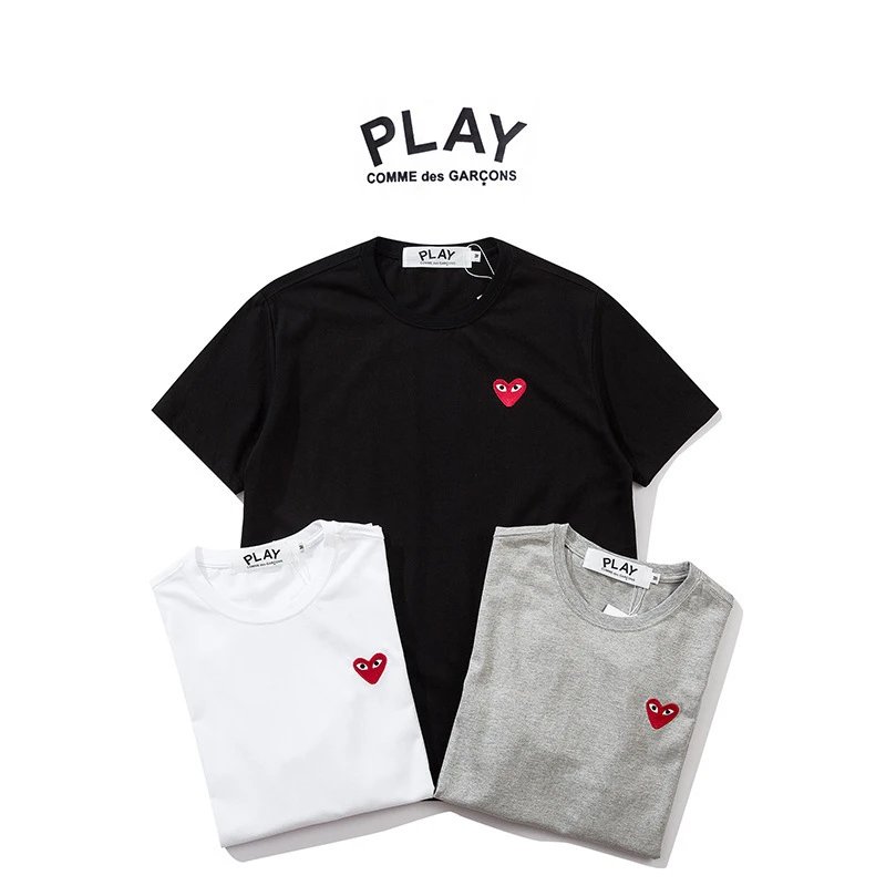 Comme des Garçons Play Heart Logo White T-Shirt - 5