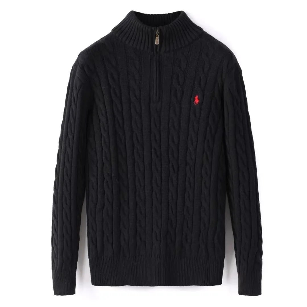 Polo Ralph Lauren Cable Knit Half-Zip Sweater Beige - 23