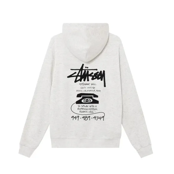 Stussy Floral Collage Hoodie Beige - 27