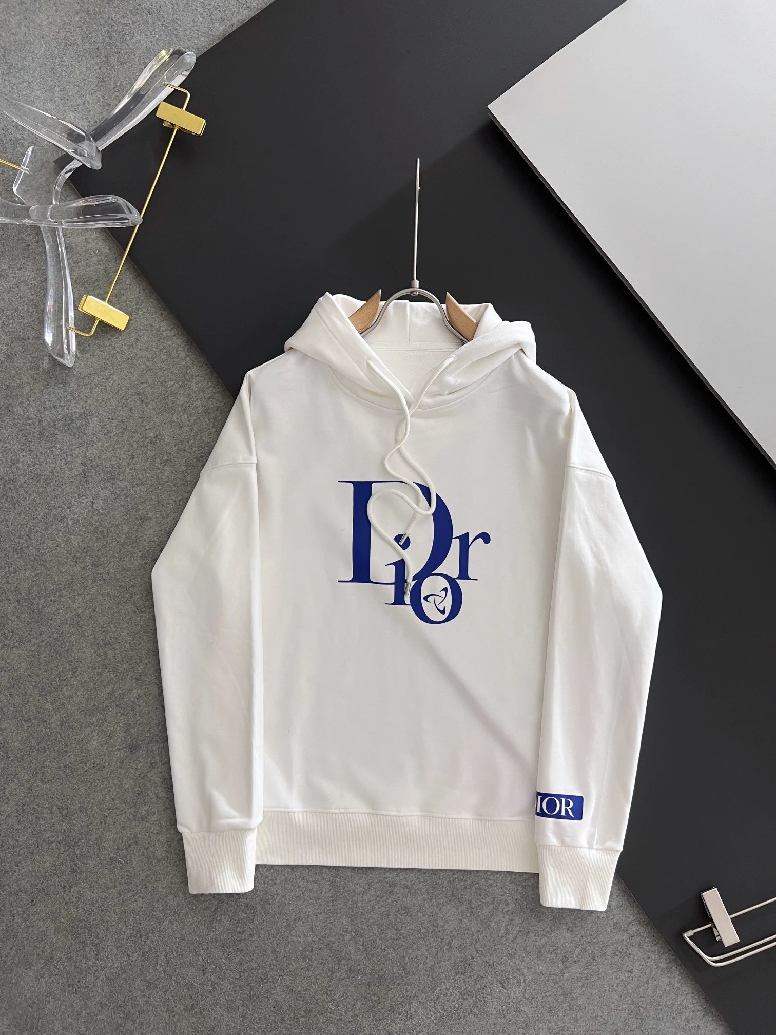 Dior Flower Logo Hoodie Navy - 21