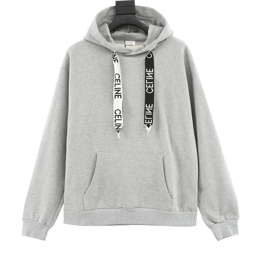 Celine Logo Hoodie Black - 25