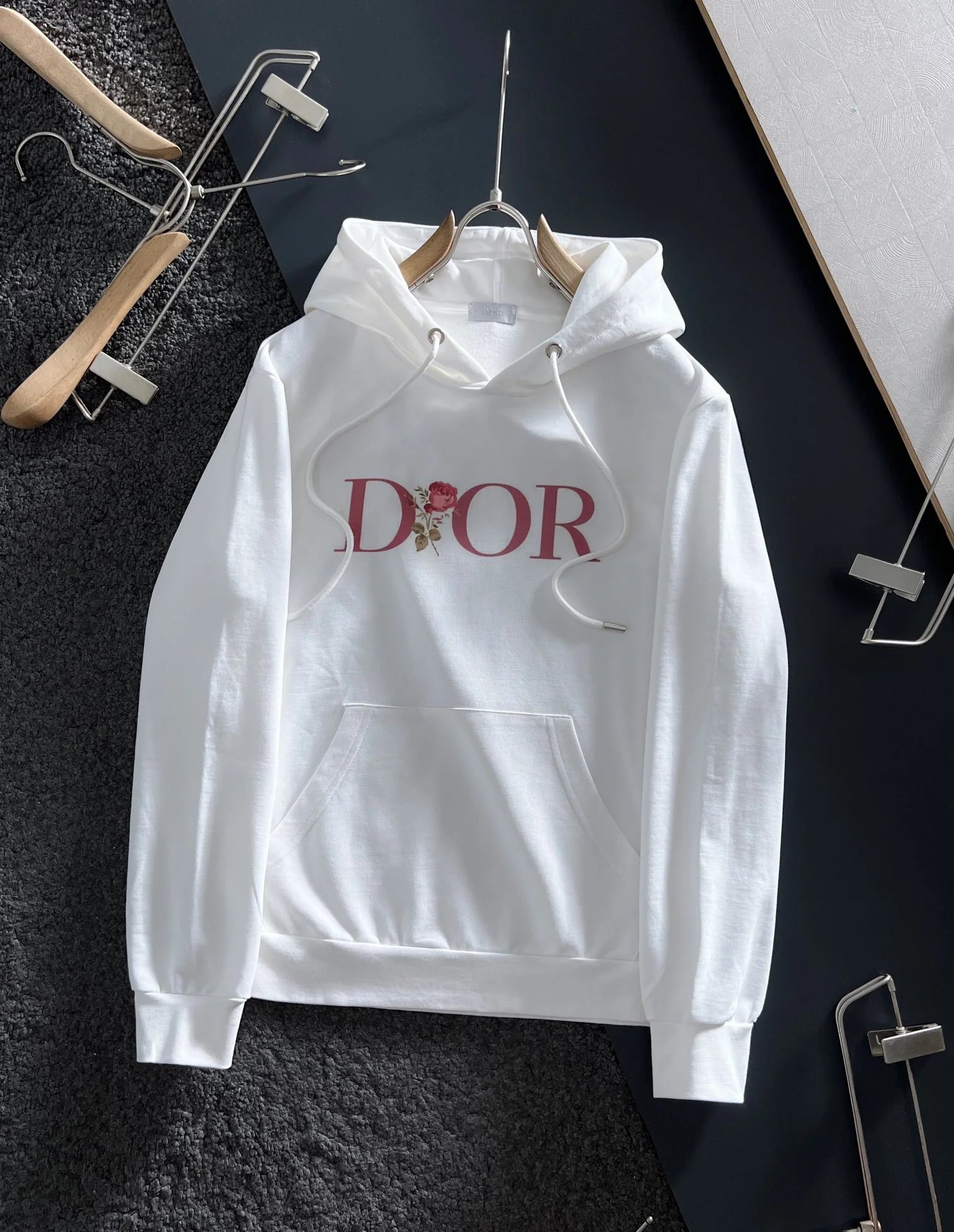 Dior Flower Logo Hoodie Navy - 20