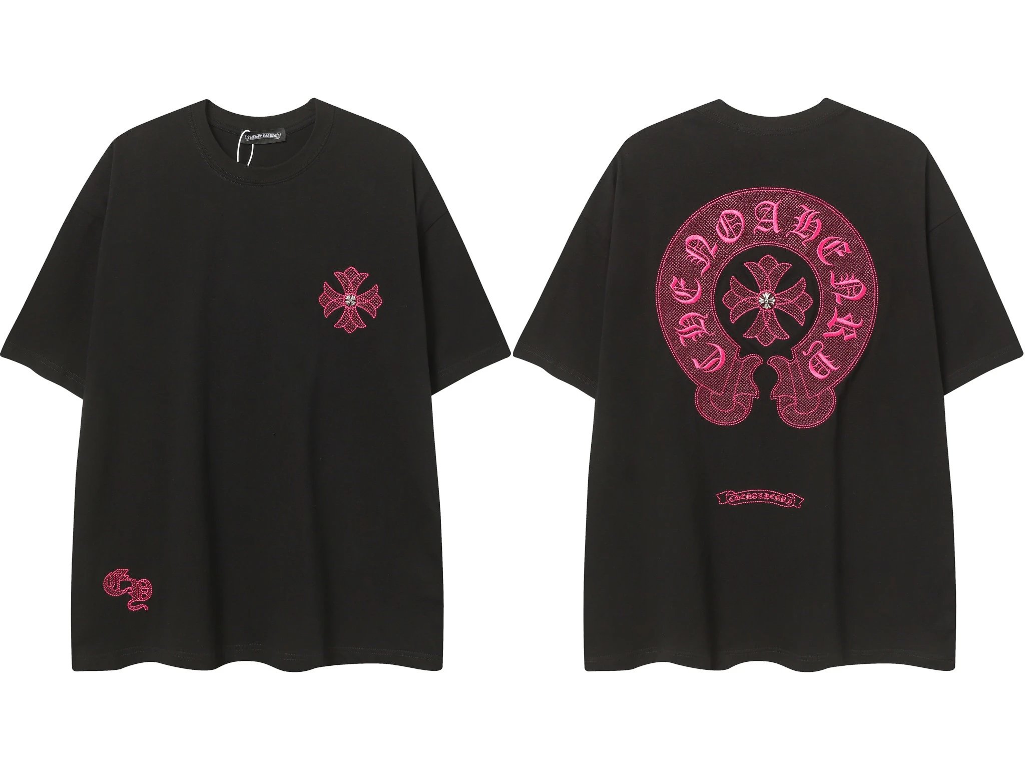 Chrome Hearts Gradient Logo Back Print T-Shirt Black - 20