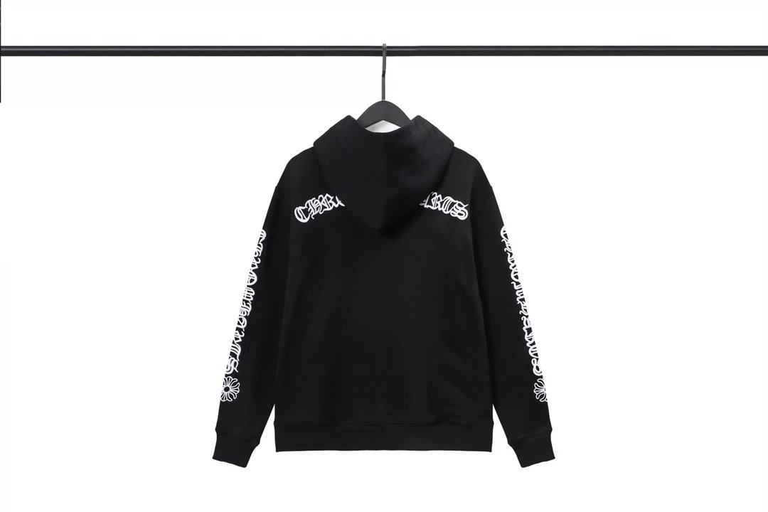 Chrome Hearts Logo Zip-Up Hoodie White - 20
