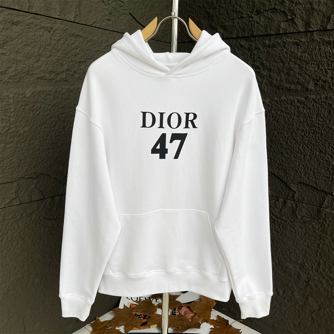 Dior Flower Logo Hoodie Navy - 22