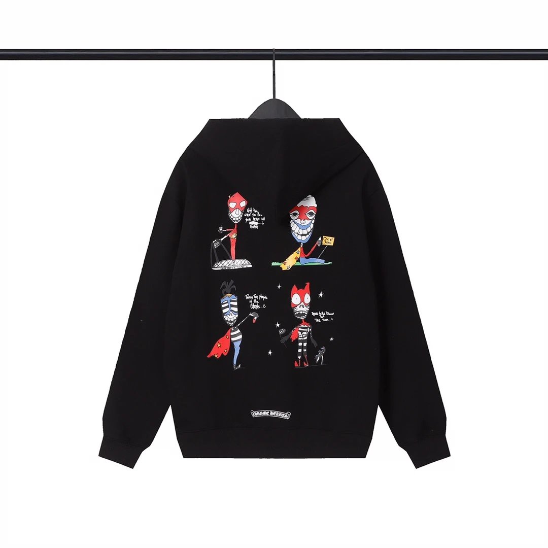 Chrome Hearts Logo Zip-Up Hoodie White - 19