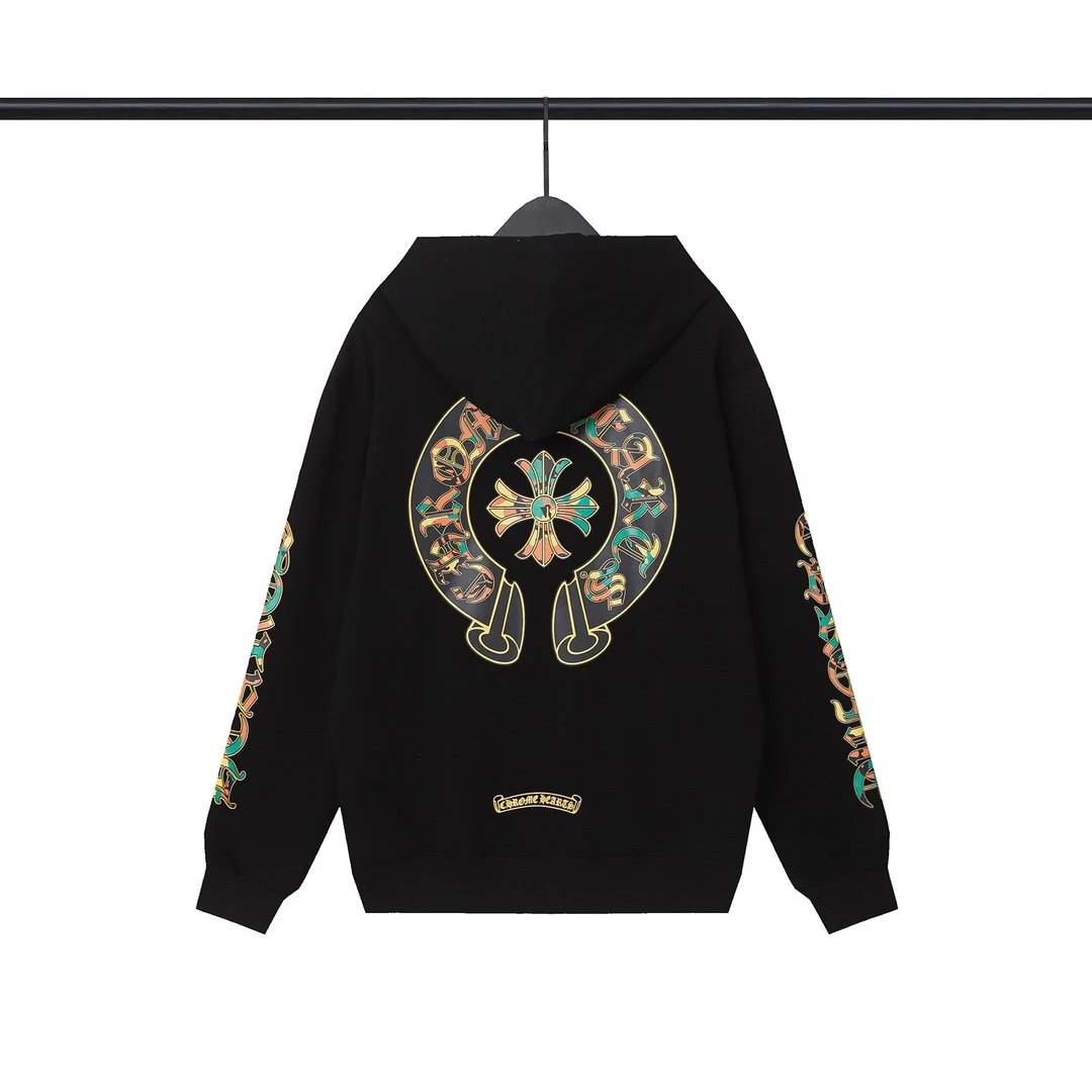 Chrome Hearts Logo Zip-Up Hoodie White - 14