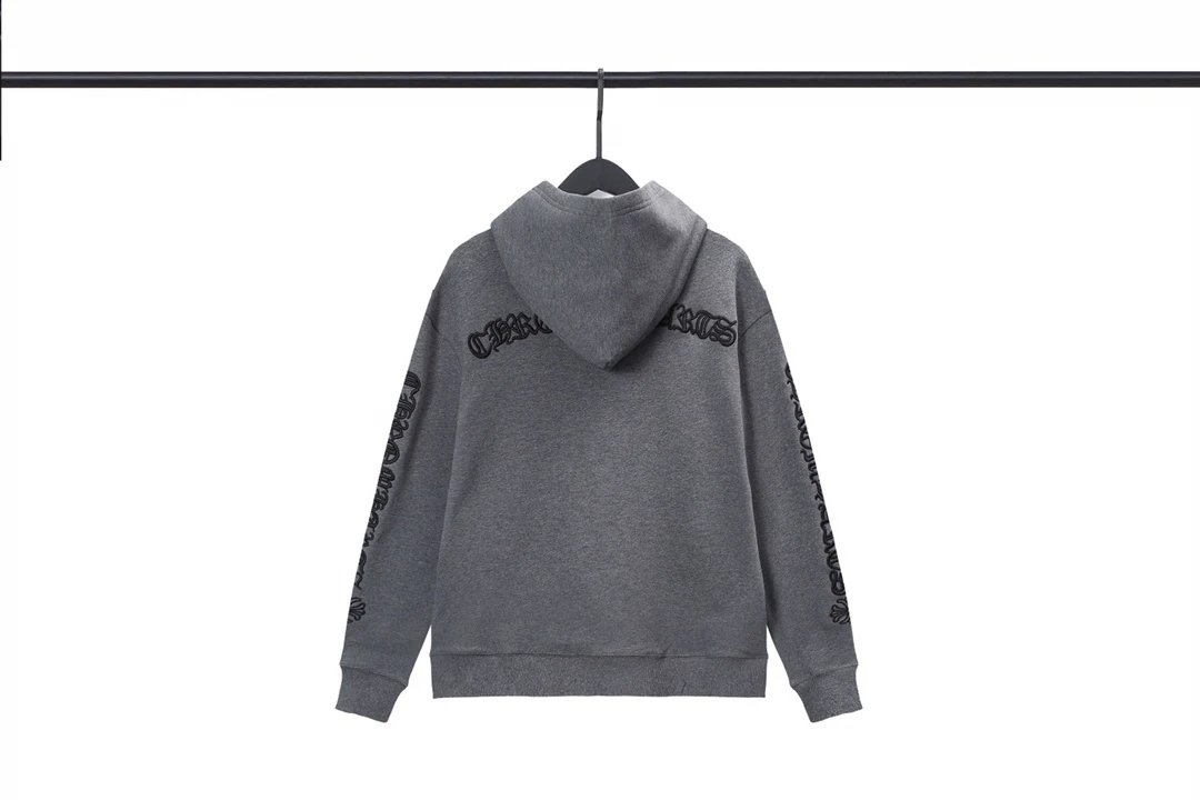 Chrome Hearts Logo Zip-Up Hoodie White - 21