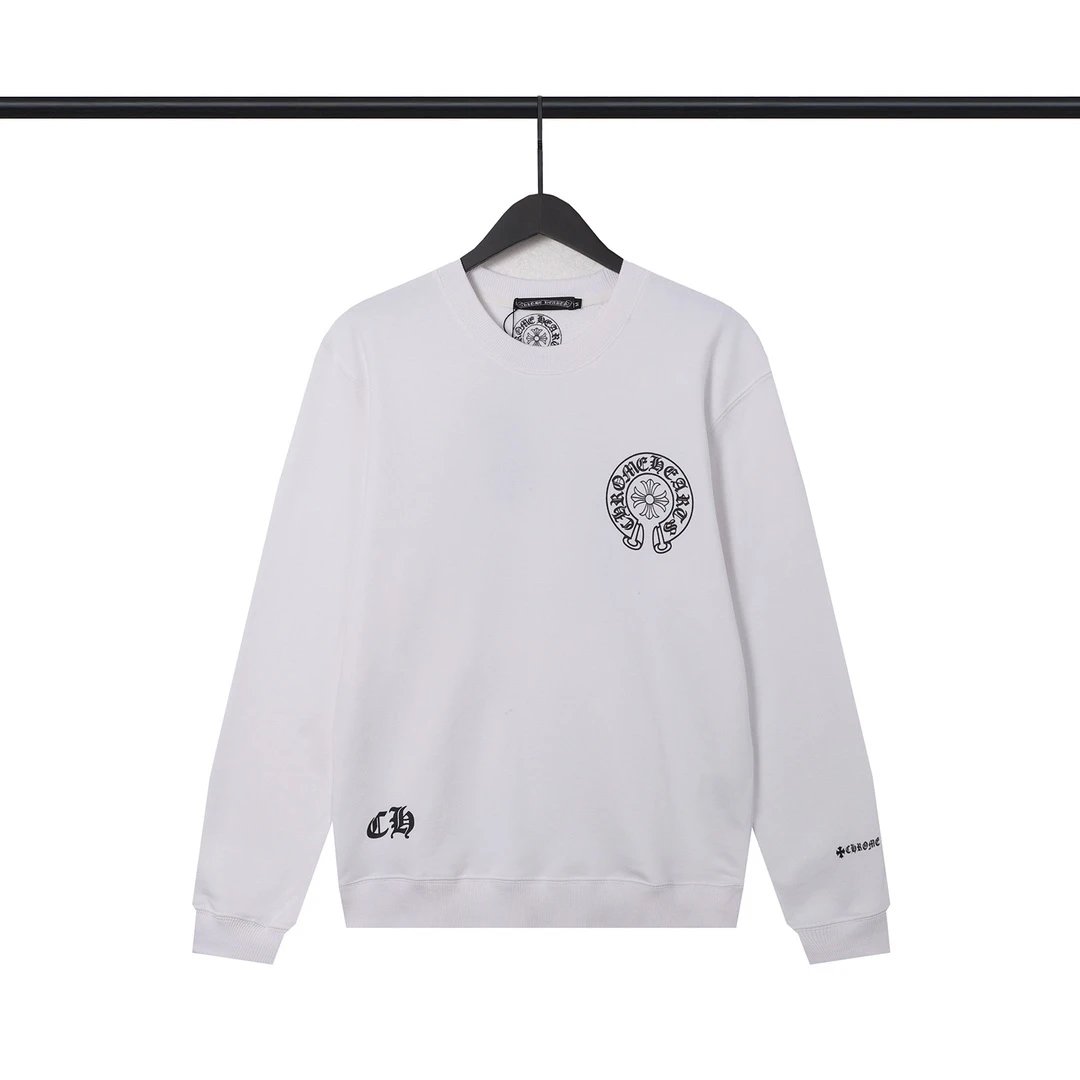 Chrome Hearts Cross Logo Long Sleeve Sweatshirt White Sweater - 23