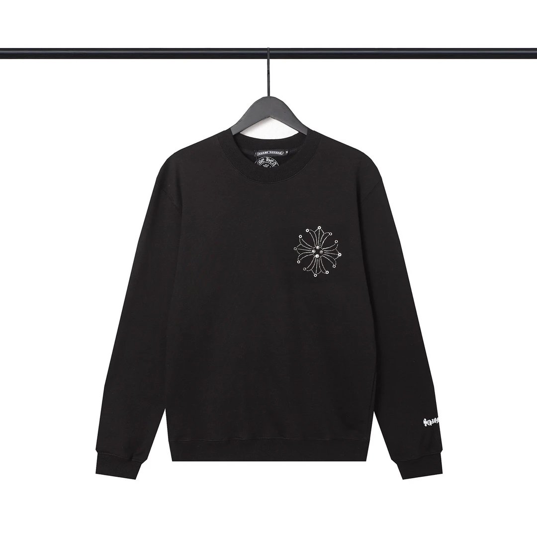 Chrome Hearts Cross Logo Long Sleeve Sweatshirt White Sweater - 38