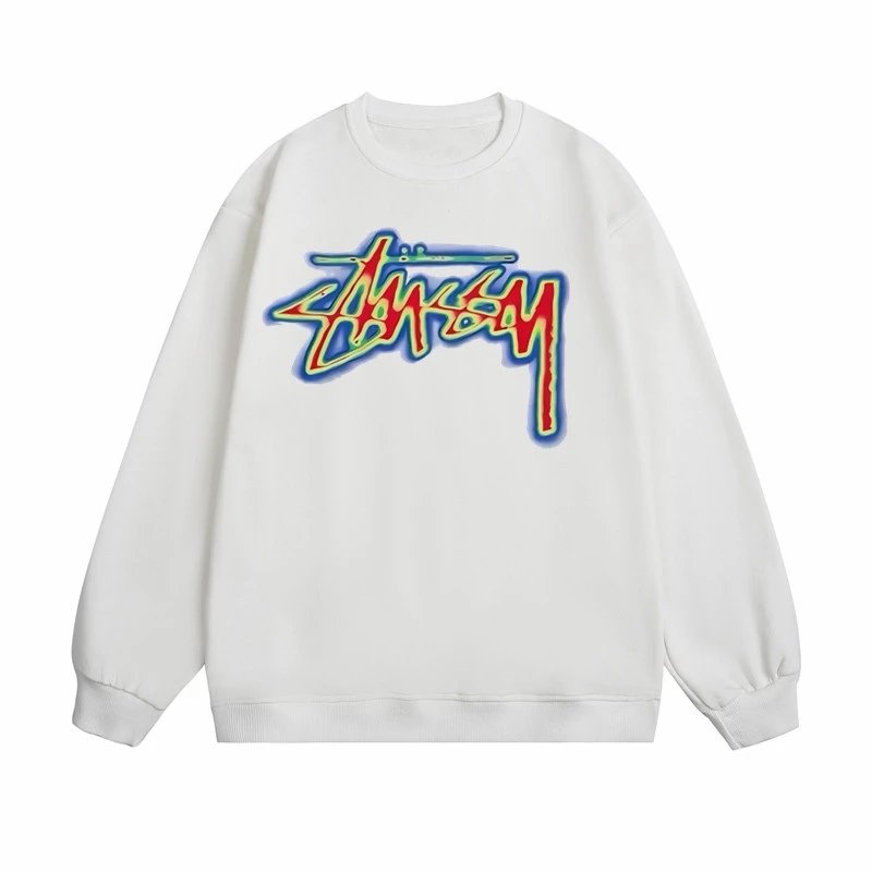 Stussy Crewneck Sweatshirt Black Hoodie - 19