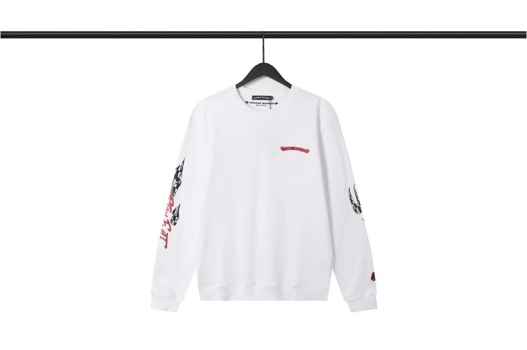 Philipp Plein Raglan Long Sleeve T-Shirt Red and White - 32