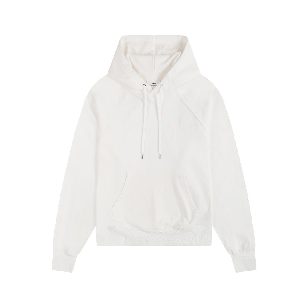 AMI Paris College Hoodie Gray - 34