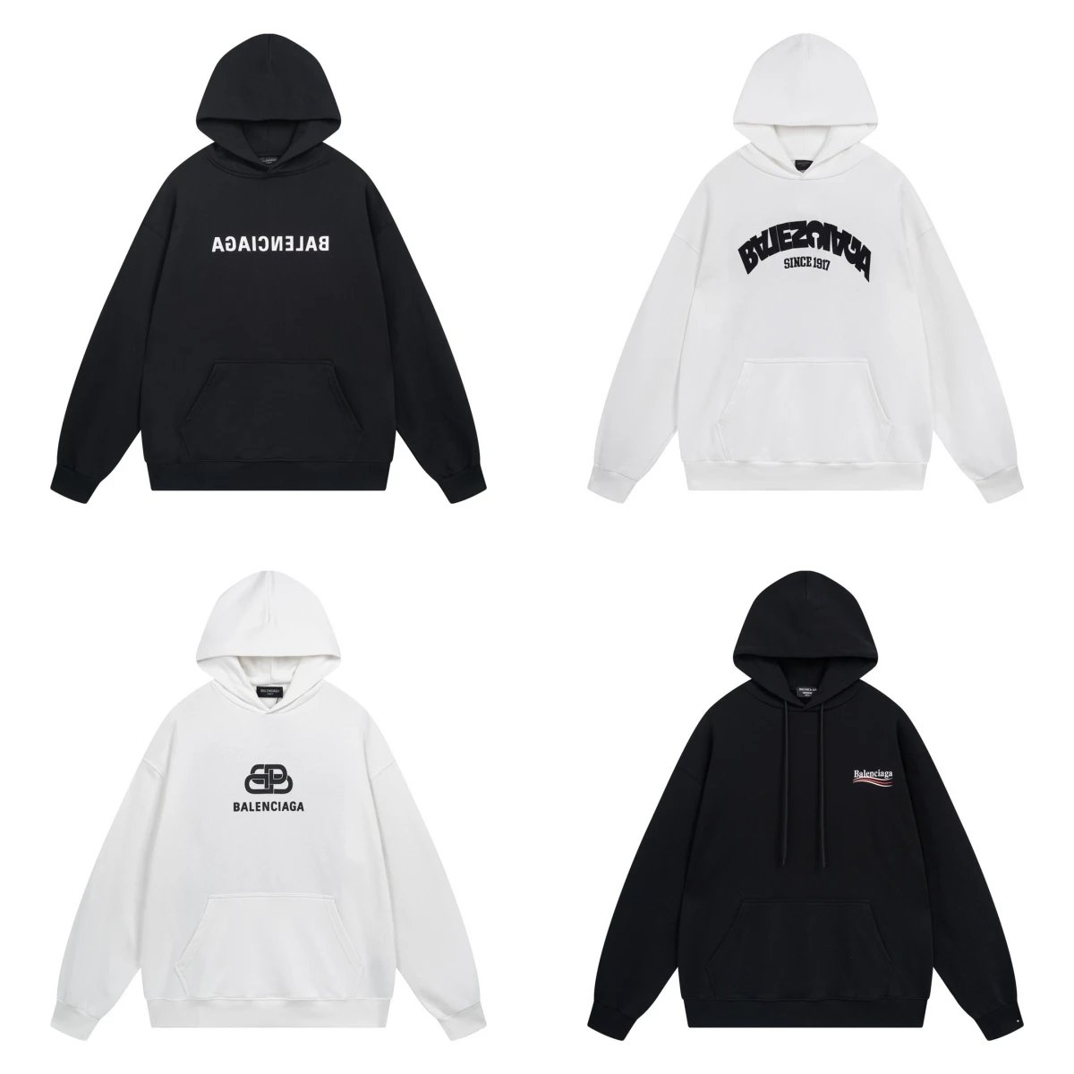 Balenciaga Arch Logo Hoodie Black - 3