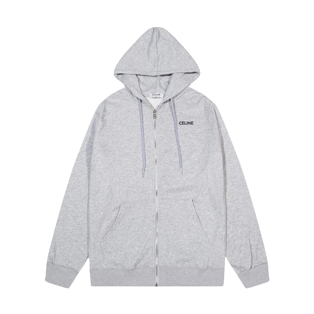 Celine Logo Hoodie Black - 31