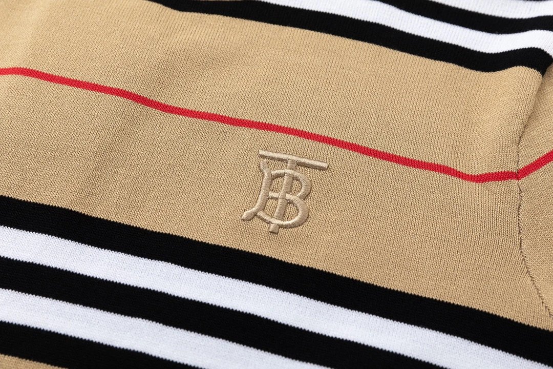 Burberry Logo-Embroidered Black T-Shirt - 8