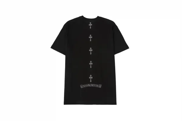 Chrome Hearts Five Crosses Black T-Shirt - 1