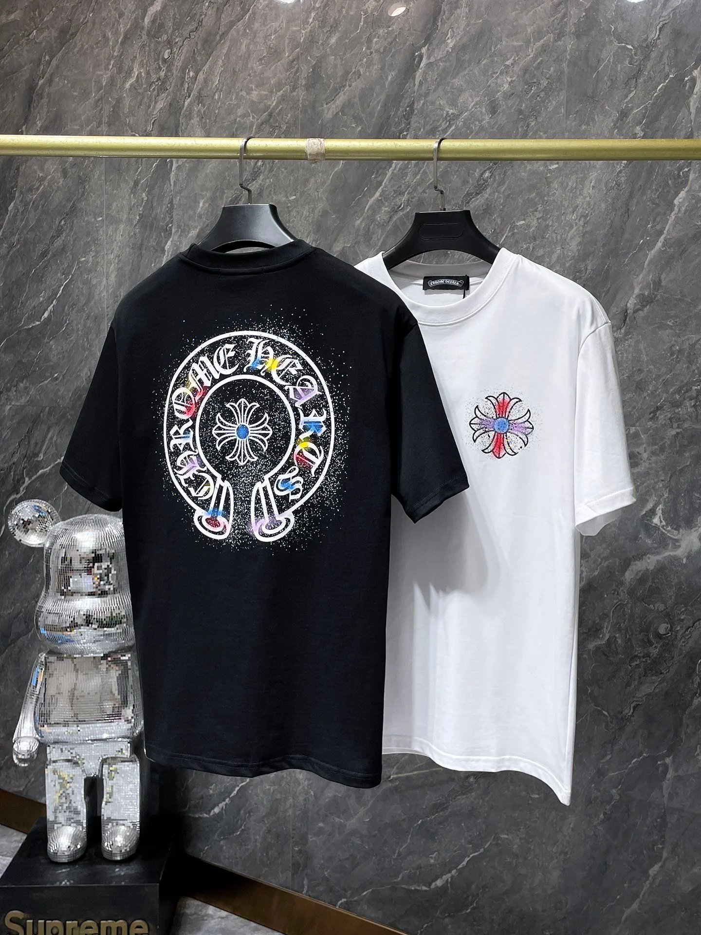 Chrome Hearts Gradient Logo Back Print T-Shirt Black - 23