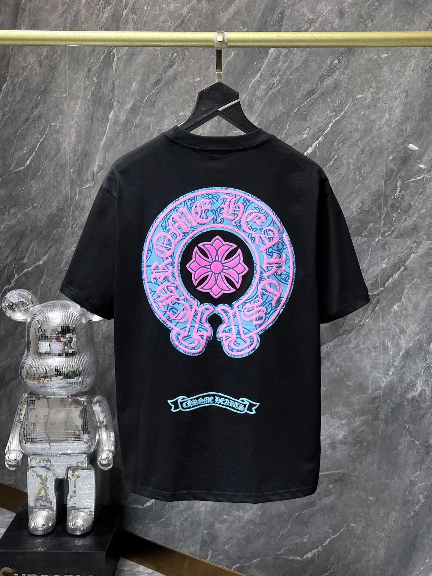 Chrome Hearts Gradient Logo Back Print T-Shirt Black - 29