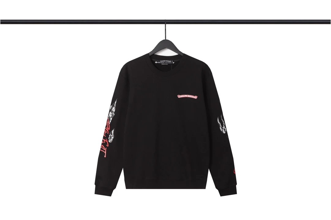 Philipp Plein Raglan Long Sleeve T-Shirt Red and White - 33