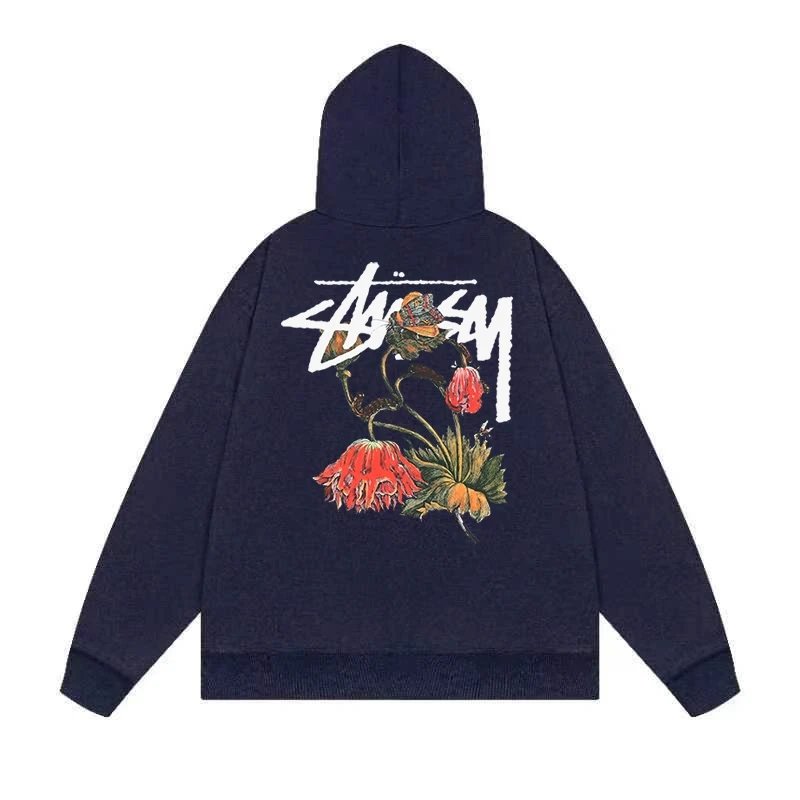 Stussy x Nike The Wing World Trip Navy Hoodie - 23