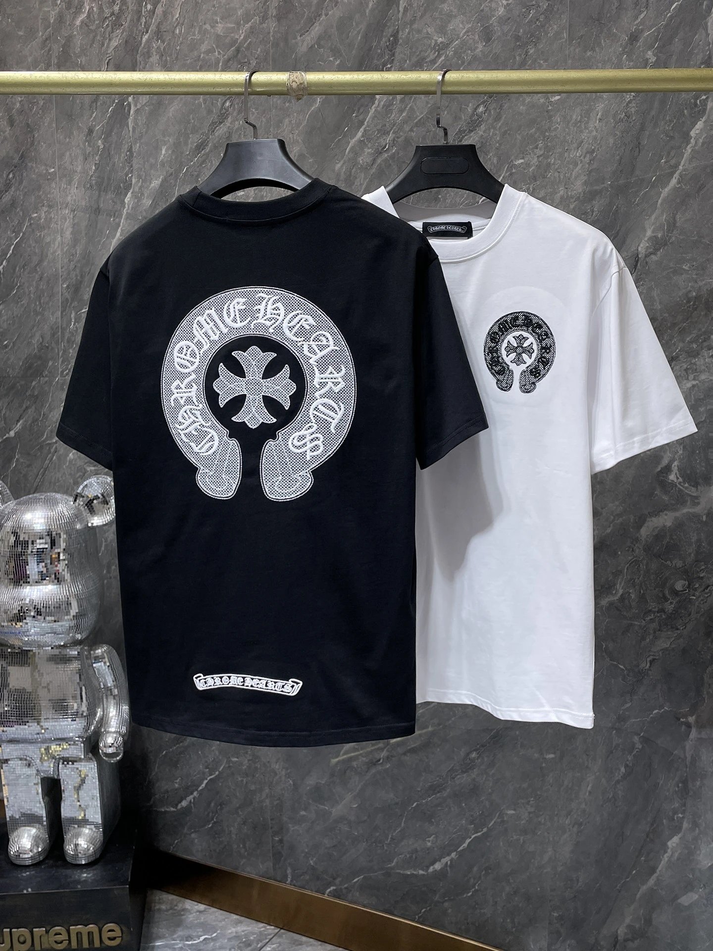 Chrome Hearts Gradient Logo Back Print T-Shirt Black - 28