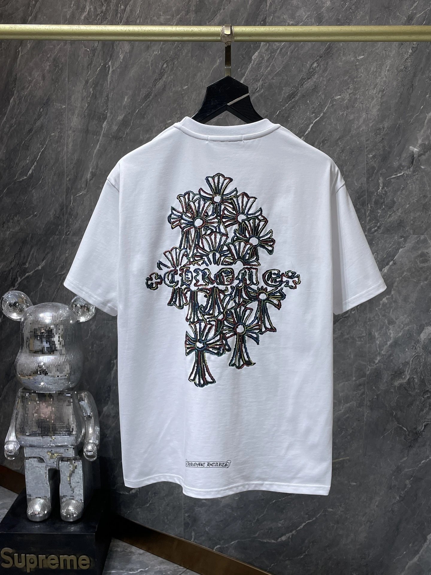 Chrome Hearts Gradient Logo Back Print T-Shirt Black - 17