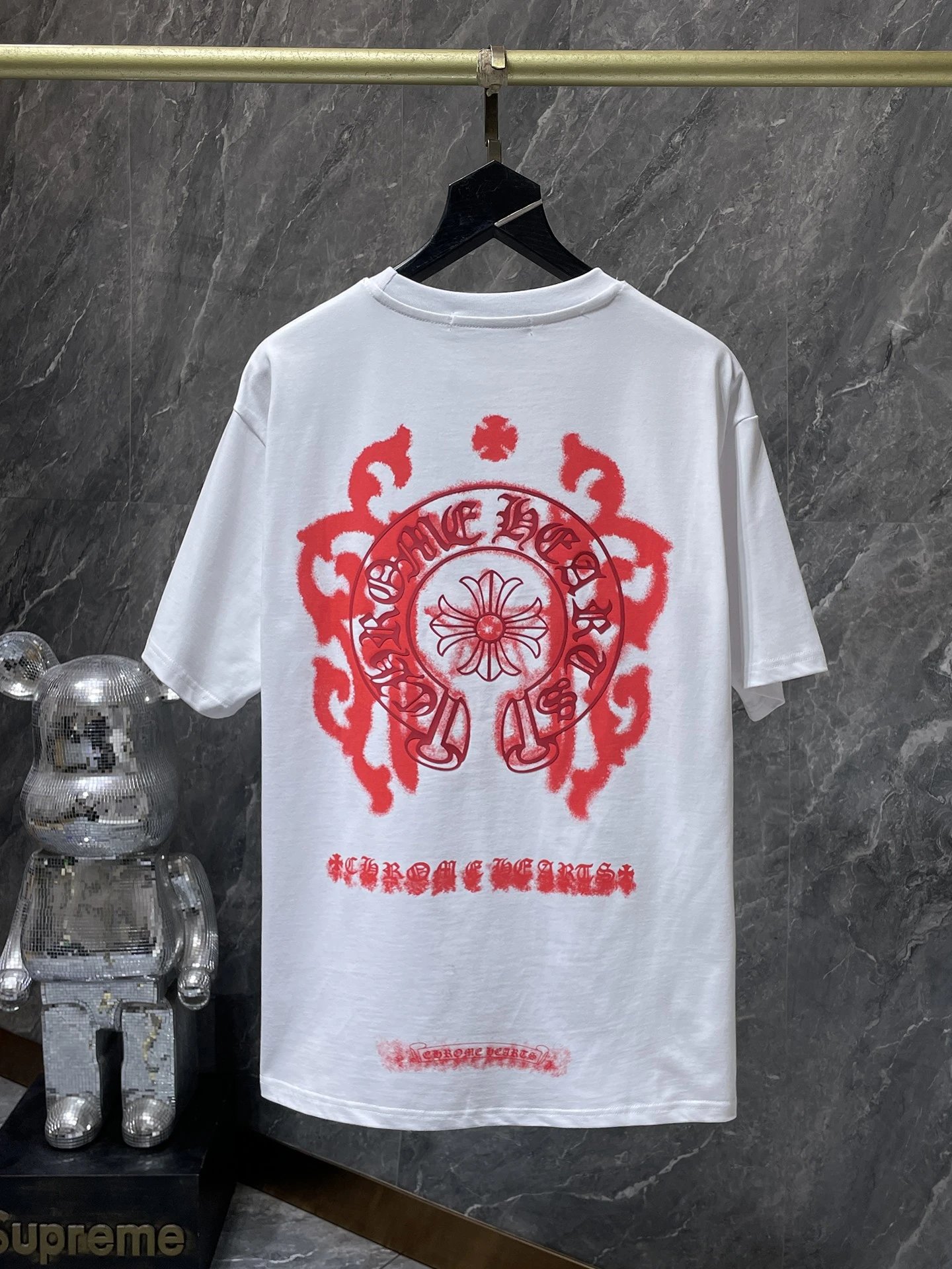 Chrome Hearts Gradient Logo Back Print T-Shirt Black - 32