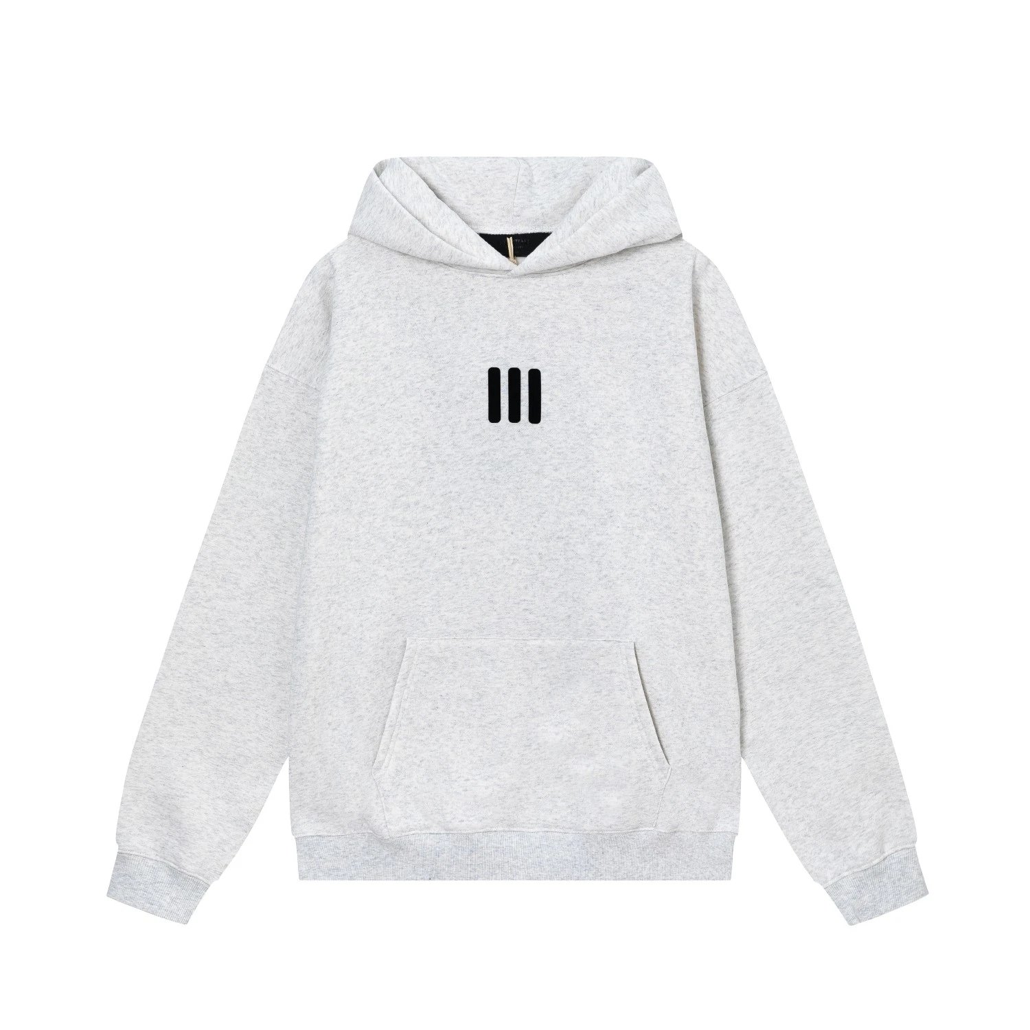 Design Three Bars Black Hoodie - 20