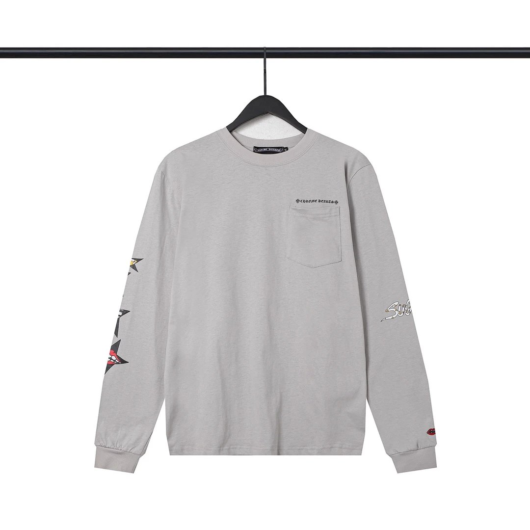 Philipp Plein Raglan Long Sleeve T-Shirt Red and White - 15