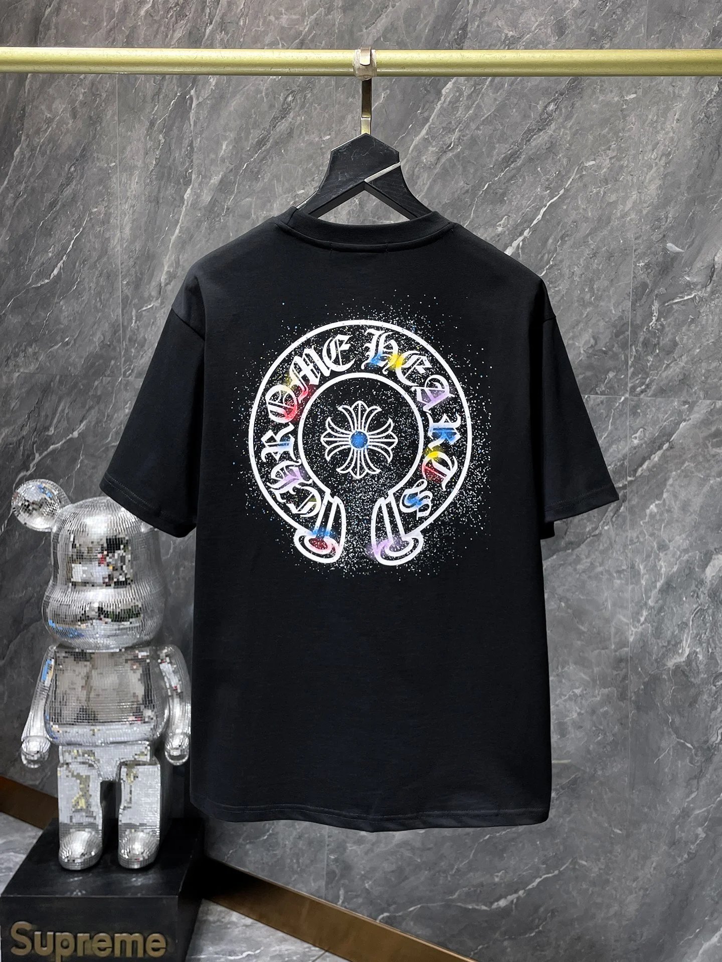 Chrome Hearts Gradient Logo Back Print T-Shirt Black - 22