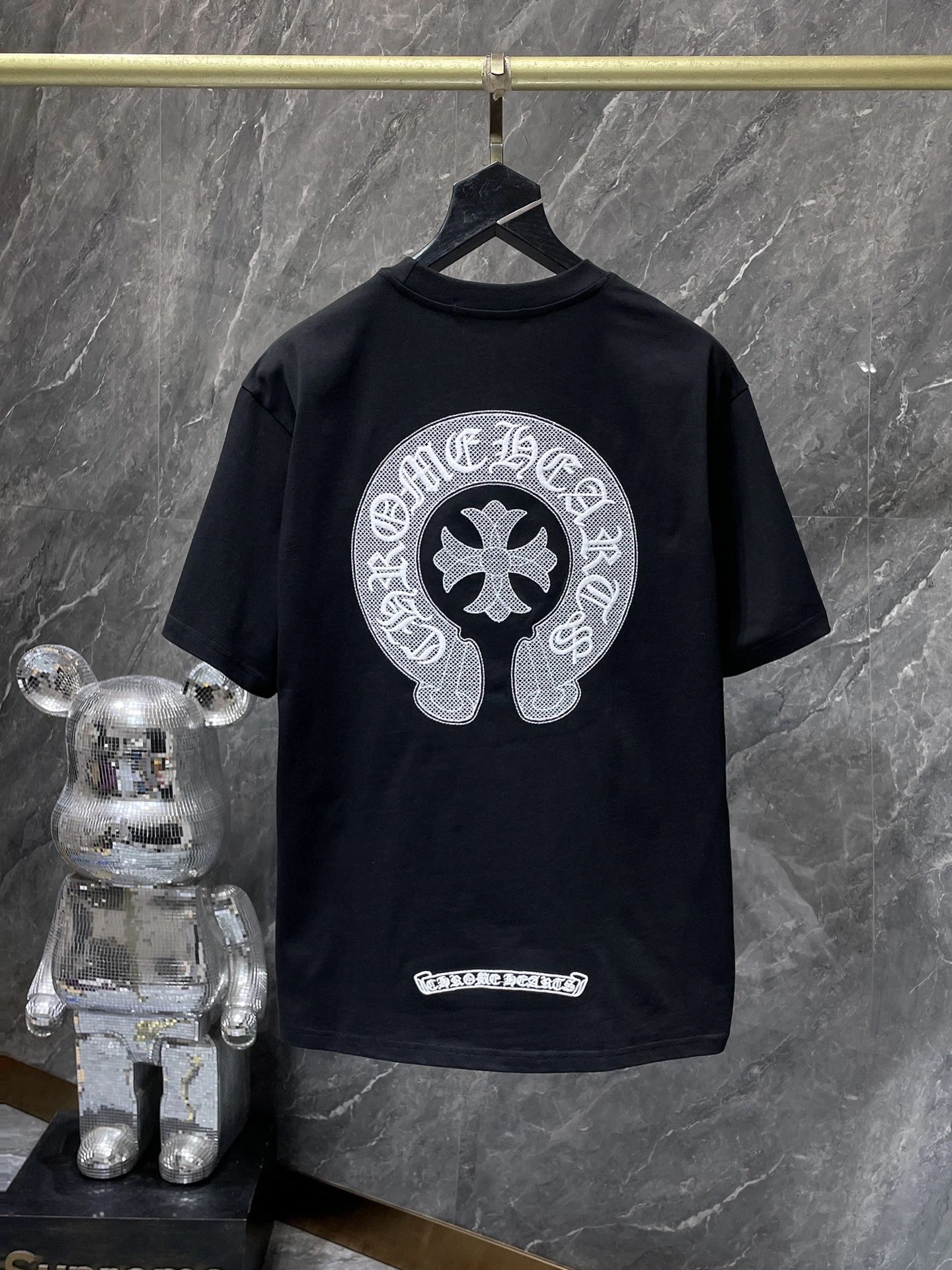 Chrome Hearts Gradient Logo Back Print T-Shirt Black - 27