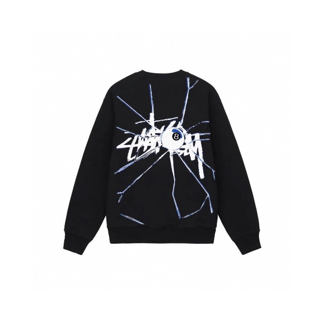 Stussy Crewneck Sweatshirt Black Hoodie - 29