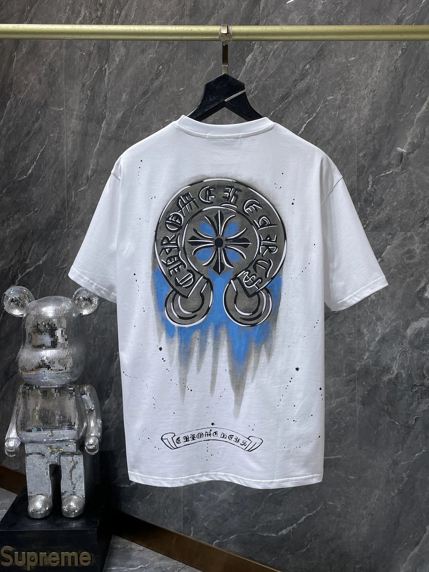 Chrome Hearts Gradient Logo Back Print T-Shirt Black - 18