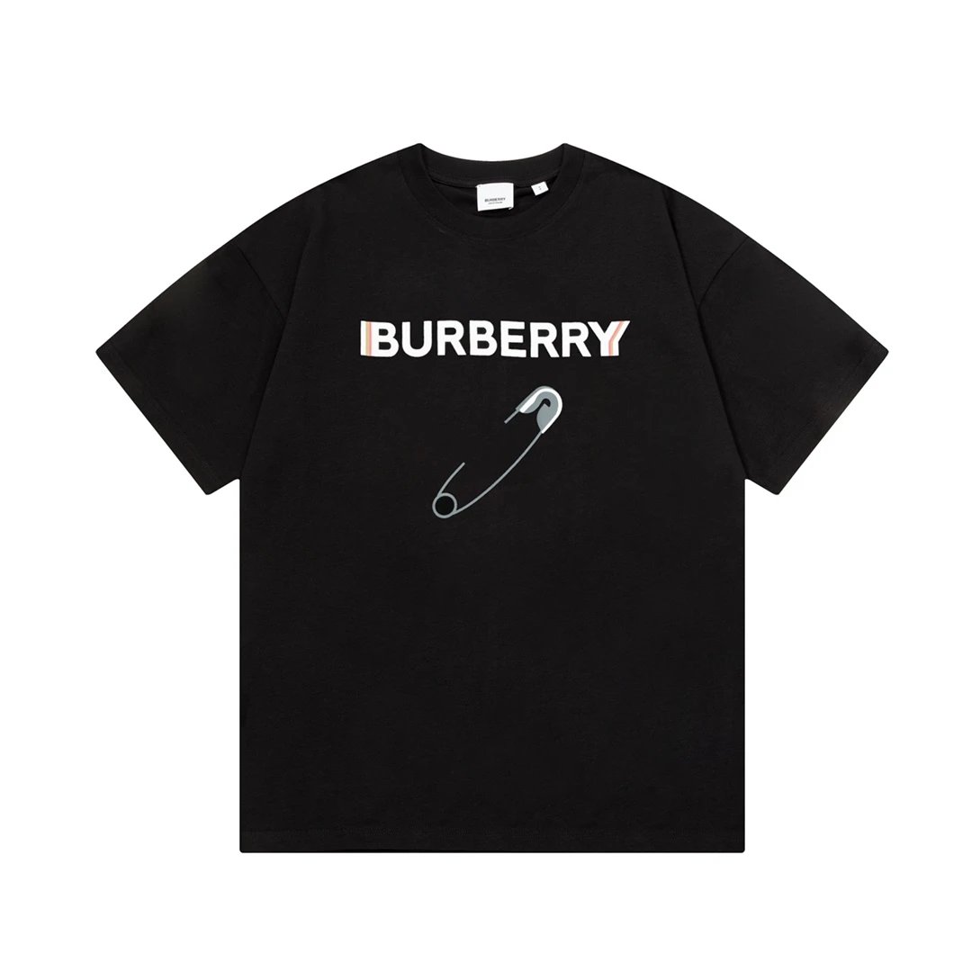 Burberry Logo-Embroidered Black T-Shirt - 19