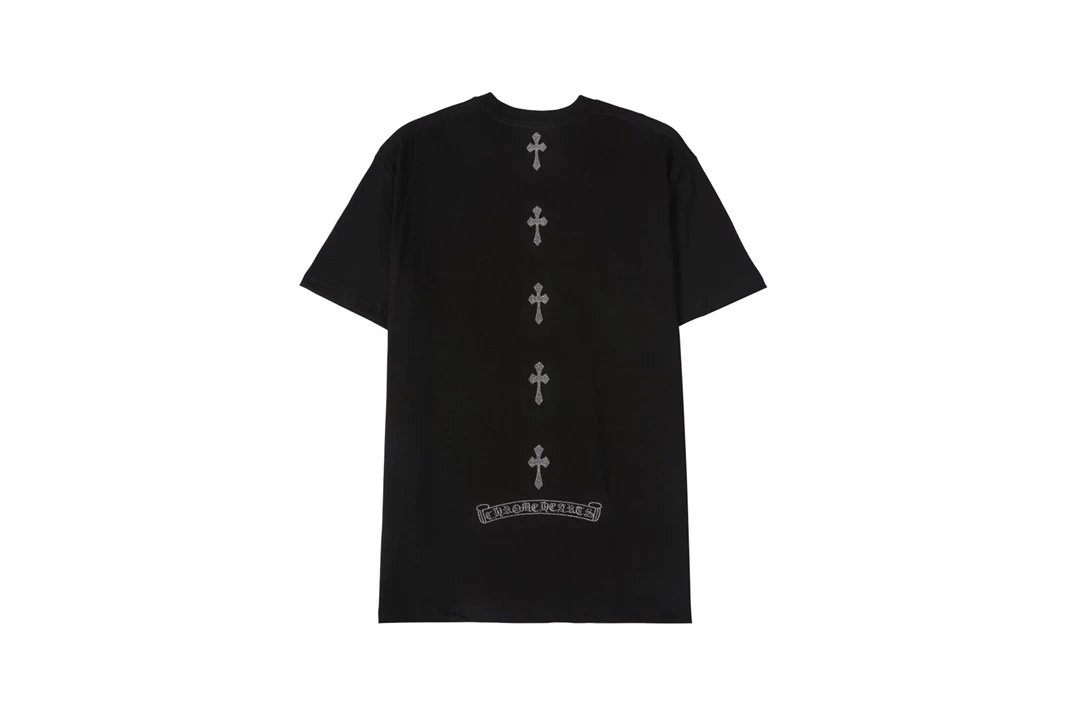 Chrome Hearts Gradient Logo Back Print T-Shirt Black - 42
