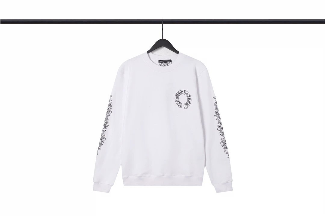 Chrome Hearts Cross Logo Long Sleeve Sweatshirt White Sweater - 13